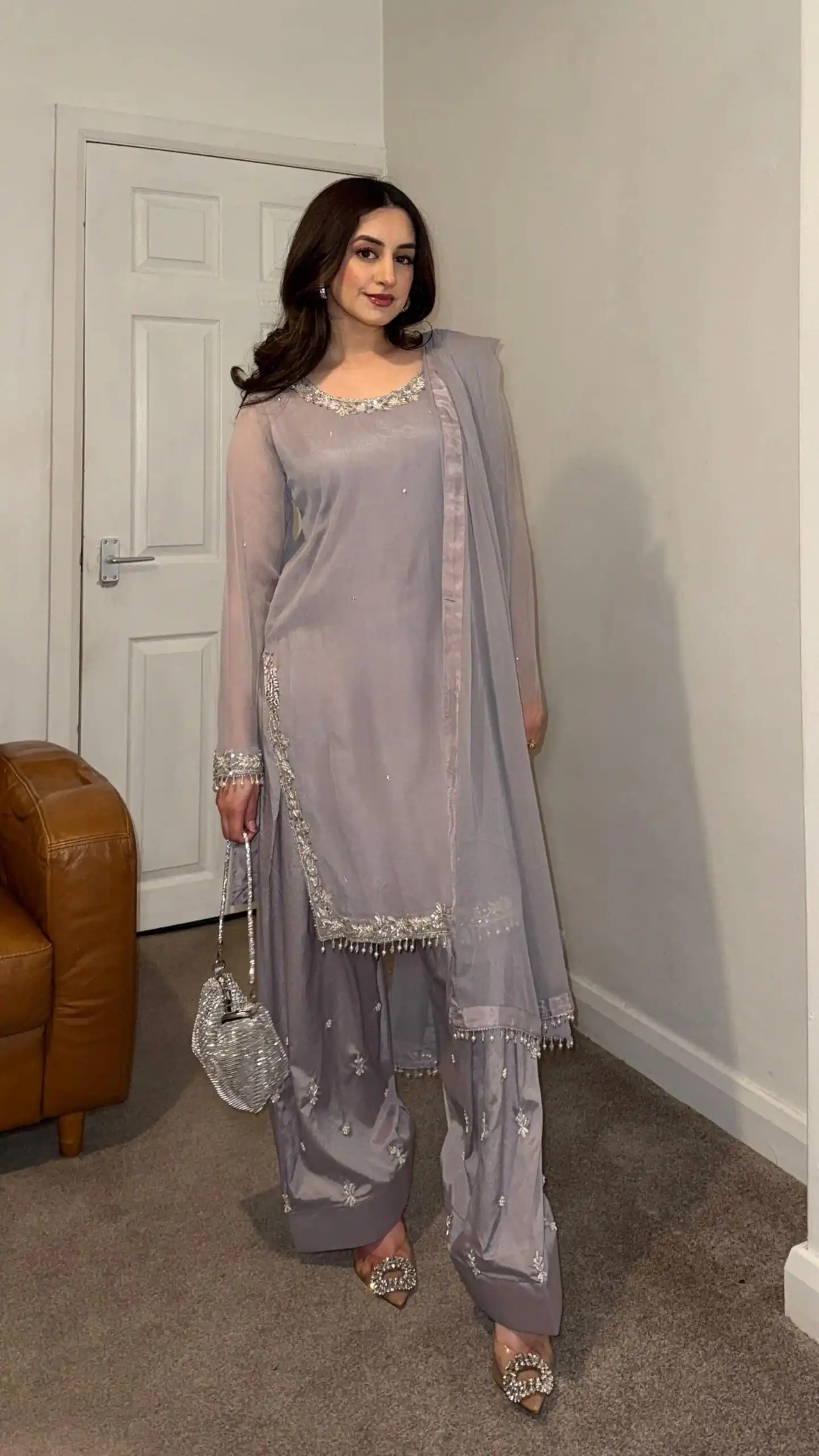 SRK 5263 Lavender Color Fox Georgette Salwar Suit with Embroidery Work. Online Now at just ₹1749. Delivery 4-6 Working Days. Shop now. | Casual Suits, Jump Suits, Creative suits, Designer Suits, Palazzo Suits, Party Wear Suits, Patiala Suits, Salwar suit, Straight Suits
