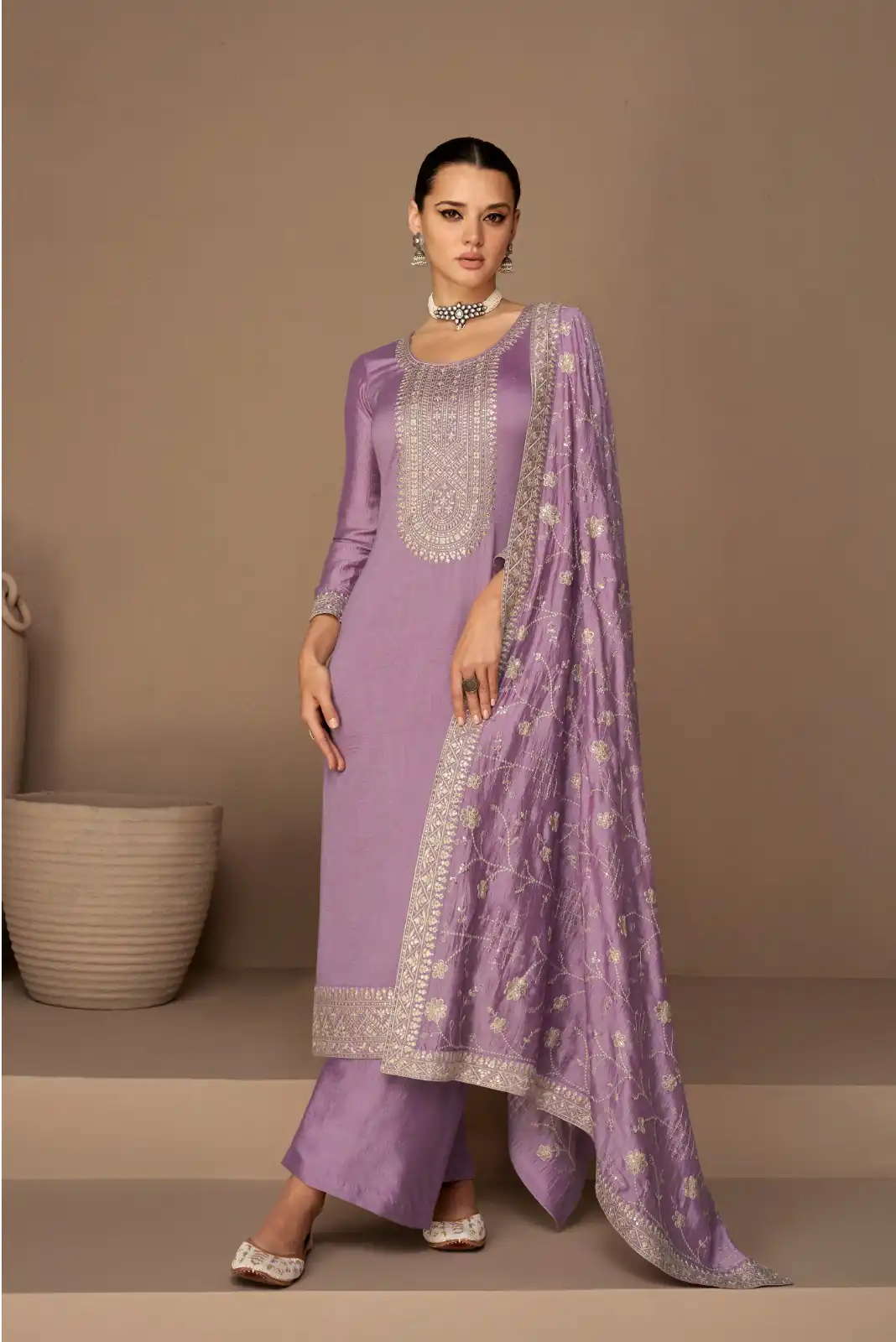 FC 9522 Lavender Vichitra Salwar Suitwith Embroidery Work & Stone Work. Exclusive Offer ₹2499. Delivery 4-6 Working Days. Shop now. | Casual Suits, Jump Suits, Tops & Bottoms, Track Suits, Trendy Wear, Creative suits, Designer Suits, Palazzo Suits, Party Wear Suits, Patiala Suits, Salwar suit, Straight Suits