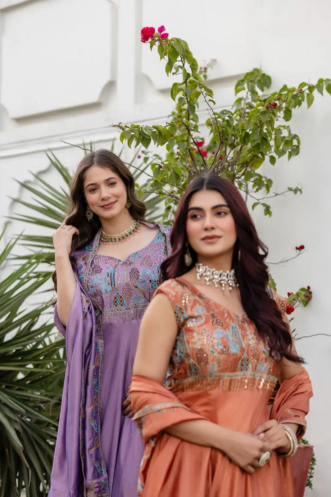 RR 39 Rust Lavender Silk Gown Perfect for Wedding, Party, Holi, Anniversary, Mehendi –. Grab it for ₹2149. Delivery 4-6 Working Days. Shop now. | Bollywood Gowns, Creative Gowns, Designer Gowns, Embroidered Gowns, Gowns, Party Wear Gowns