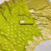MB 41 Lemon Yellow Color Green Banarasi Silk Zari Weaving Saree . Wedding, Party, Festive, Available at ₹1849 only. Delivery 4-6 Working Days. Shop now. | Creative Sarees, Bollywood Sarees, Designer Sarees, Embroidered Sarees, Ethnic Saree, Modern Digital sarees, Party Wear Sarees, Sarees