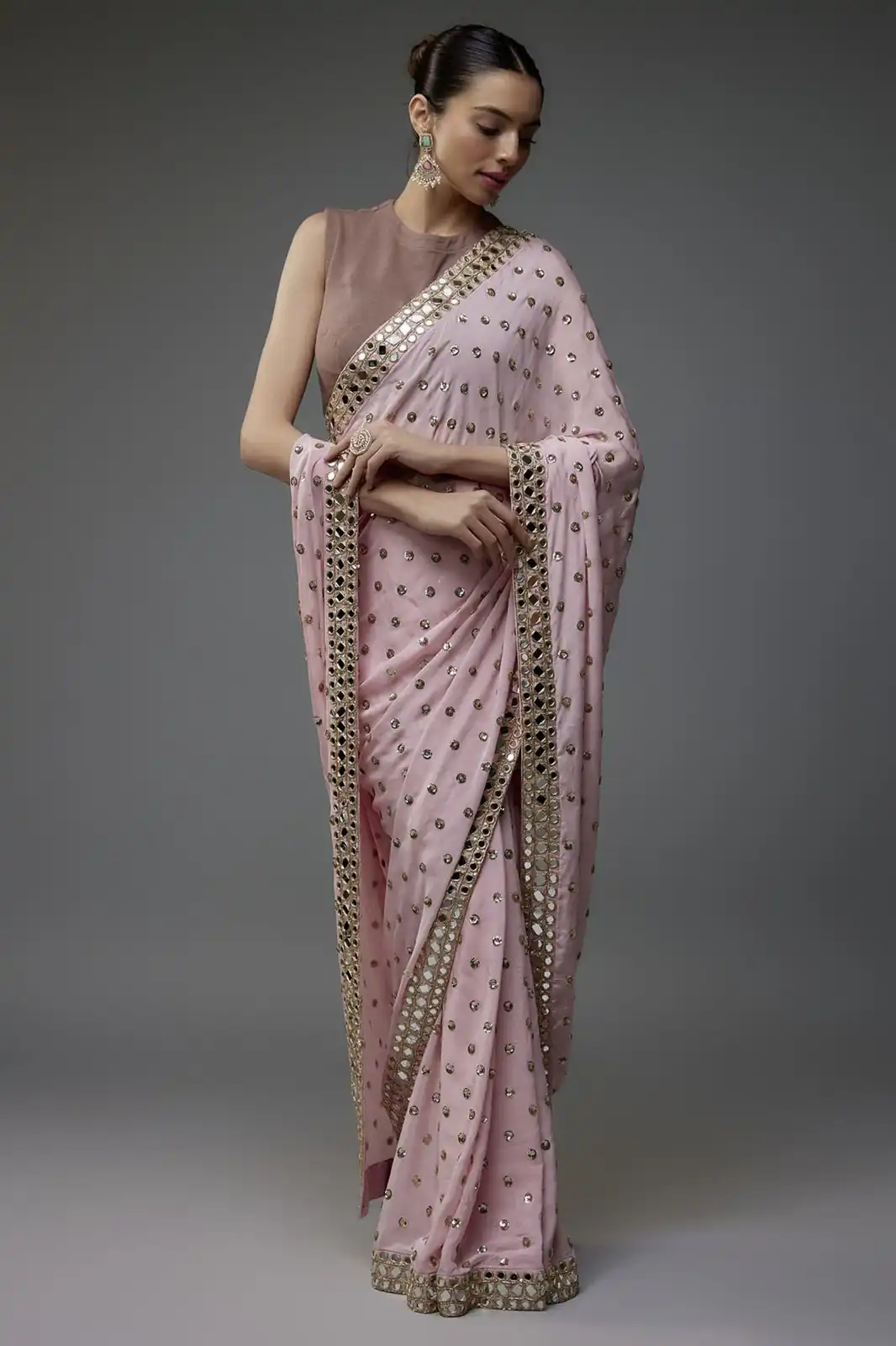DF 3469 Light Pink Faux Georgette Saree Perfect for Wedding, Party, Bridal Wear, Baisakhi, Raksha Bandhan –. Introductory Price ₹1999. Delivery 4-6 Workin | Creative Sarees, Bollywood Sarees, Designer Sarees, Embroidered Sarees, Ethnic Saree, Modern Digital sarees, Party Wear Sarees, Sarees