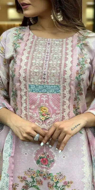 DC G22 Light Pink in Maslin Digital Print Salwar Suit . Wedding, Party, Festive, Events, Introductory Price ₹1749. Delivery 4-6 Working Days. Shop now. | Casual Suits, Jump Suits, Creative suits, Designer Suits, Palazzo Suits, Party Wear Suits, Patiala Suits, Salwar suit, Straight Suits