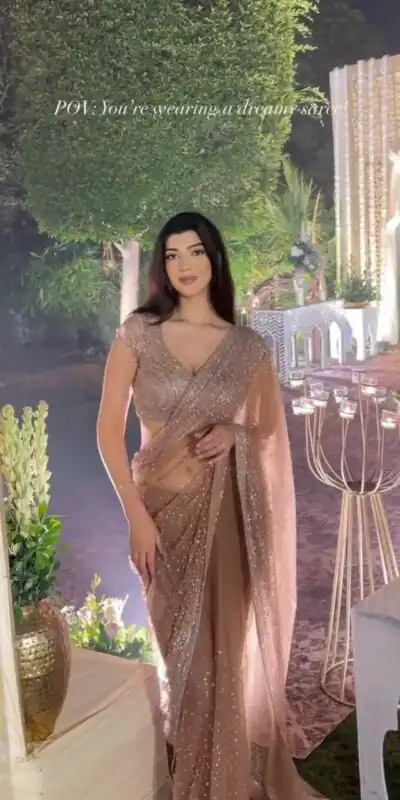 FB L307 Chiku Sequins Work Saree in Wine Net. Available at ₹2599 only. Wedding, Party, Festive, Events, Delivery 4-6 Working Days. Shop now. | Creative Sarees, Bollywood Sarees, Designer Sarees, Embroidered Sarees, Ethnic Saree, Modern Digital sarees, Party Wear Sarees, Sarees