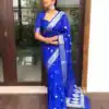 ES 8271 Royal Blue Soft Lichi Silk Saree Perfect for Wedding, Party, Reception, Diwali, Ethnic Day – . Affordable Price ₹1349. Delivery 4-6 Working Days. | Creative Sarees, Bollywood Sarees, Designer Sarees, Embroidered Sarees, Ethnic Saree, Modern Digital sarees, Party Wear Sarees, Sarees