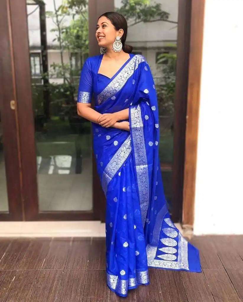 ES 8271 Royal Blue Soft Lichi Silk Saree Perfect for Wedding, Party, Reception, Diwali, Ethnic Day – . Affordable Price ₹1349. Delivery 4-6 Working Days. | Creative Sarees, Bollywood Sarees, Designer Sarees, Embroidered Sarees, Ethnic Saree, Modern Digital sarees, Party Wear Sarees, Sarees