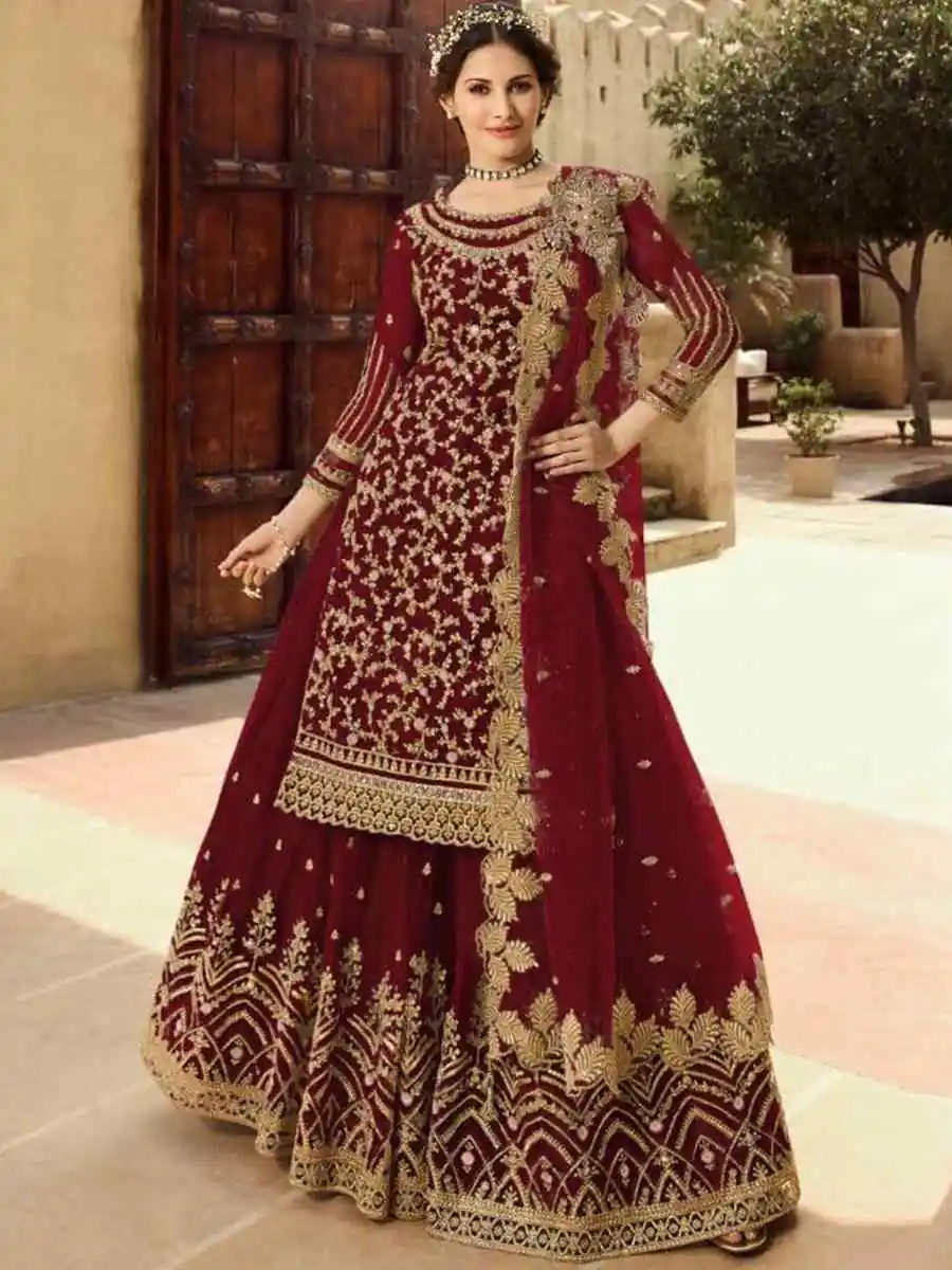 DS 15030 Maroon Soft Net Salwar Suit Perfect for Wedding, Party, Baisakhi, Makar Sankranti, Pongal – . Special Price ₹2649. Delivery 4-6 Working | Casual Suits, Jump Suits, Creative suits, Designer Suits, Palazzo Suits, Party Wear Suits, Patiala Suits, Salwar suit, Straight Suits