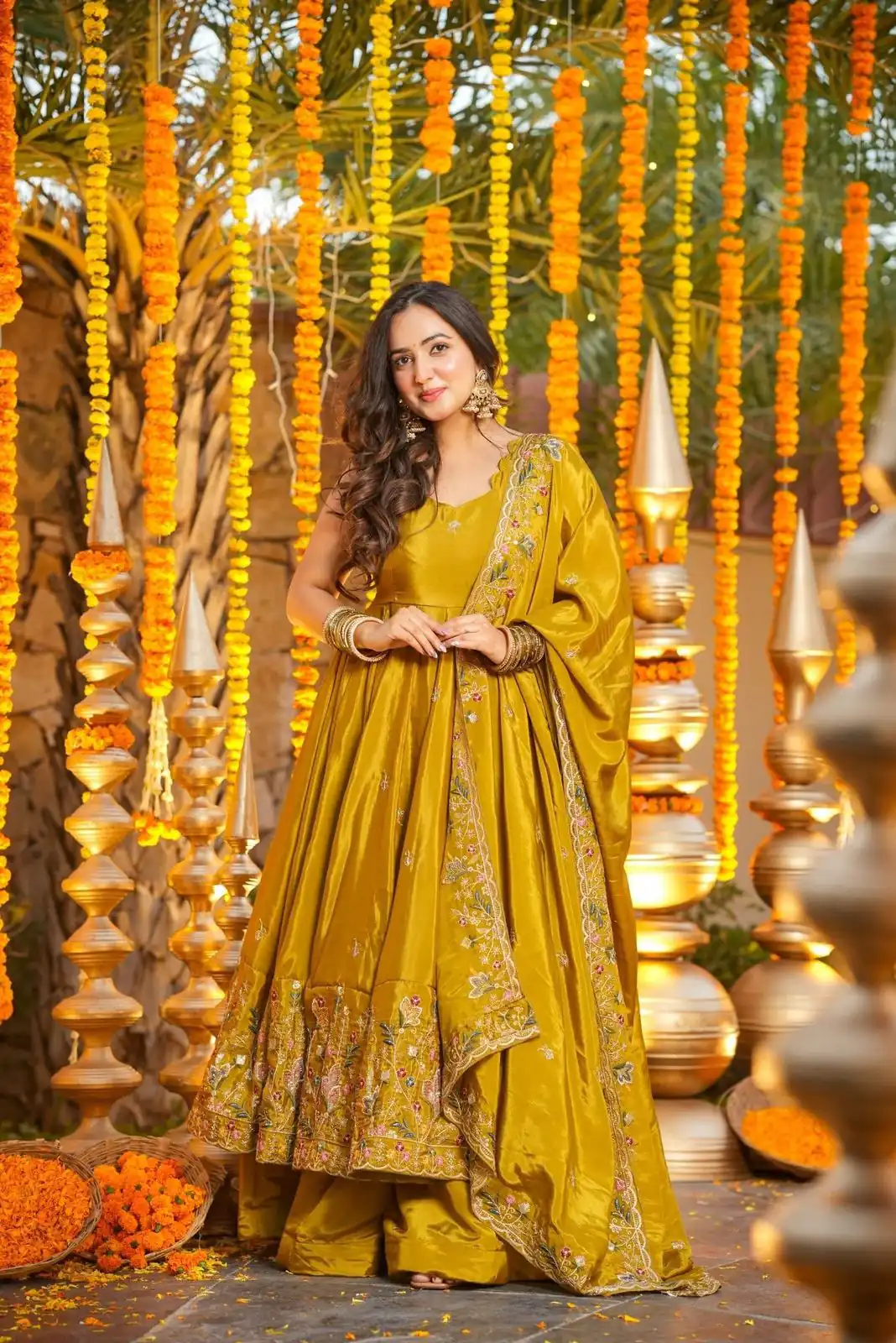 NF 1264 Mastered Natural Crap Silk Anarkali Suit with Embroidery Work. Available at ₹3049 only. Delivery 4-6 Working Days. Shop now. | Anarkali Suits, Bollywood Anarkali, Creative-Anarkali, Designer Anarkali, Embroidered Anarkali, Party Wear Anarkali