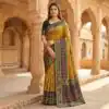 MB 6088 Mehendi Color Lace Work & Zari Work Sareein Pochampalli Silk. Best Price ₹2049. Delivery 4-6 Working Days. Shop now. | Creative Sarees, Bollywood Sarees, Designer Sarees, Embroidered Sarees, Ethnic Saree, Modern Digital sarees, Party Wear Sarees, Sarees