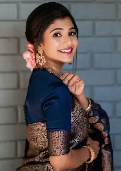 KP 4063 Navy Blue Soft Lichi Silk Saree with Lace Work & Lace Border. Affordable Price ₹1349. Delivery 4-6 Working Days. Shop now. | Creative Sarees, Bollywood Sarees, Designer Sarees, Embroidered Sarees, Ethnic Saree, Modern Digital sarees, Party Wear Sarees, Sarees