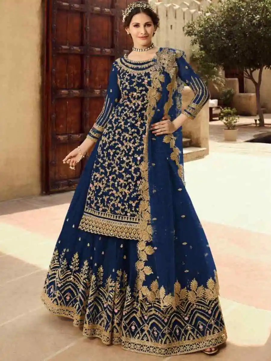 DS 15030 Navy Blue Soft Net Salwar Suit Perfect for Wedding, Party, Baisakhi, Makar Sankranti, Pongal – . Special Price ₹2649. Delivery 4-6 Working | Casual Suits, Jump Suits, Creative suits, Designer Suits, Palazzo Suits, Party Wear Suits, Patiala Suits, Salwar suit, Straight Suits