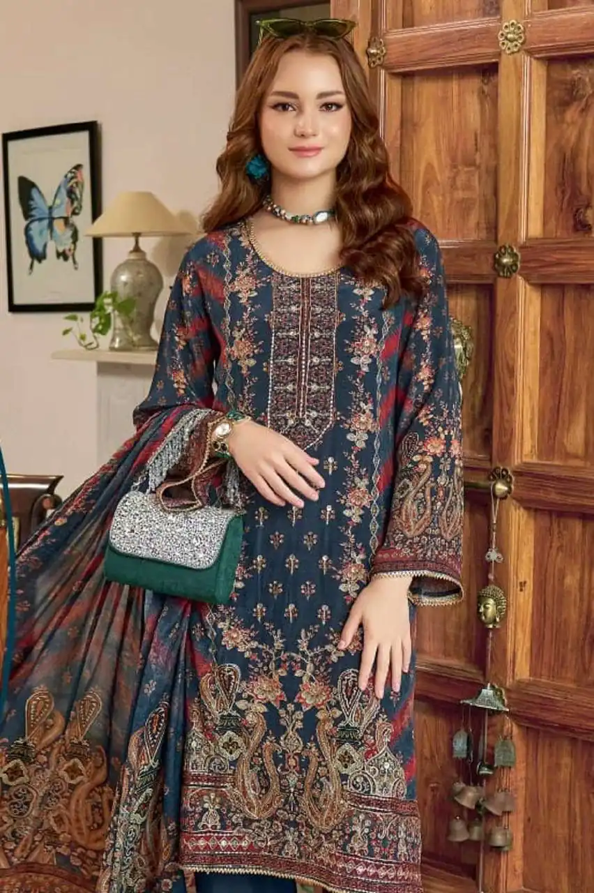 ST 221 Navy Blue in Color Tabby Satin Digital Print Salwar Suit . Exclusive Offer ₹1849. Delivery 4-6 Working Days. Shop now. | Casual Suits, Jump Suits, Creative suits, Designer Suits, Palazzo Suits, Party Wear Suits, Patiala Suits, Salwar suit, Straight Suits