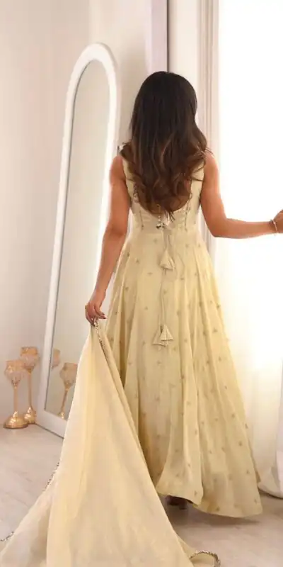 SRK 5325 Off White in Cosmos Embroidery Work & Lace Work Salwar Suit Gold. Available at ₹2099 only. Delivery 4-6 Working Days. Shop now. | Casual Suits, Jump Suits, Creative suits, Designer Suits, Palazzo Suits, Party Wear Suits, Patiala Suits, Salwar suit, Straight Suits