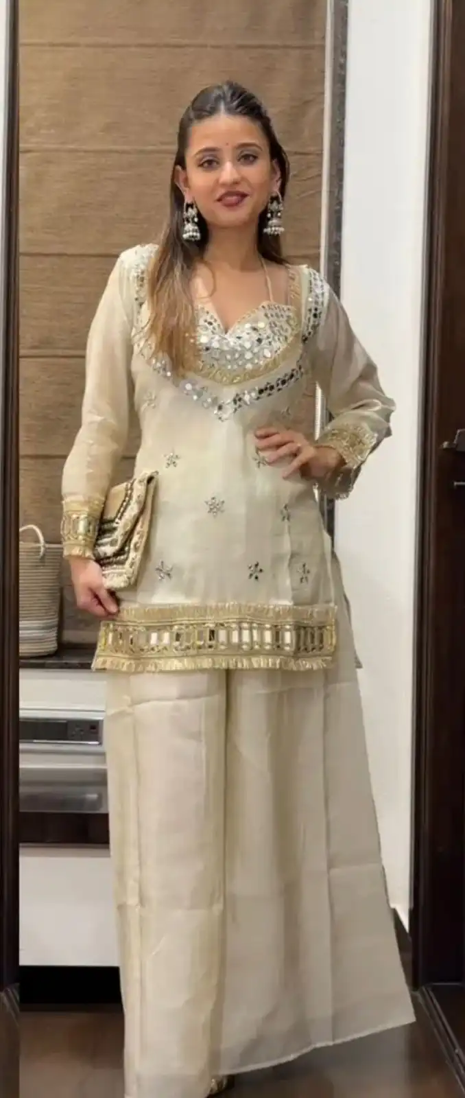 SRK 5326 Off White Fendy Silk Salwar Suit with Mirror Work & Lace Work. Affordable Price ₹2399. Delivery 4-6 Working Days. Shop now. | Casual Suits, Jump Suits, Creative suits, Designer Suits, Palazzo Suits, Party Wear Suits, Patiala Suits, Salwar suit, Straight Suits