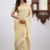 KPR 168 Off White in Soft Lichi Silk Lace Border & Lace Work Saree . Available at ₹1299 only. Delivery 4-6 Working Days. Shop now. | Creative Sarees, Bollywood Sarees, Designer Sarees, Embroidered Sarees, Ethnic Saree, Modern Digital sarees, Party Wear Sarees, Sarees