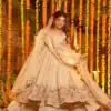 NF 1264 Off White Natural Crap Silk Anarkali Suit with Embroidery Work. Available at ₹3049 only. Delivery 4-6 Working Days. Shop now. | Anarkali Suits, Bollywood Anarkali, Creative-Anarkali, Designer Anarkali, Embroidered Anarkali, Party Wear Anarkali
