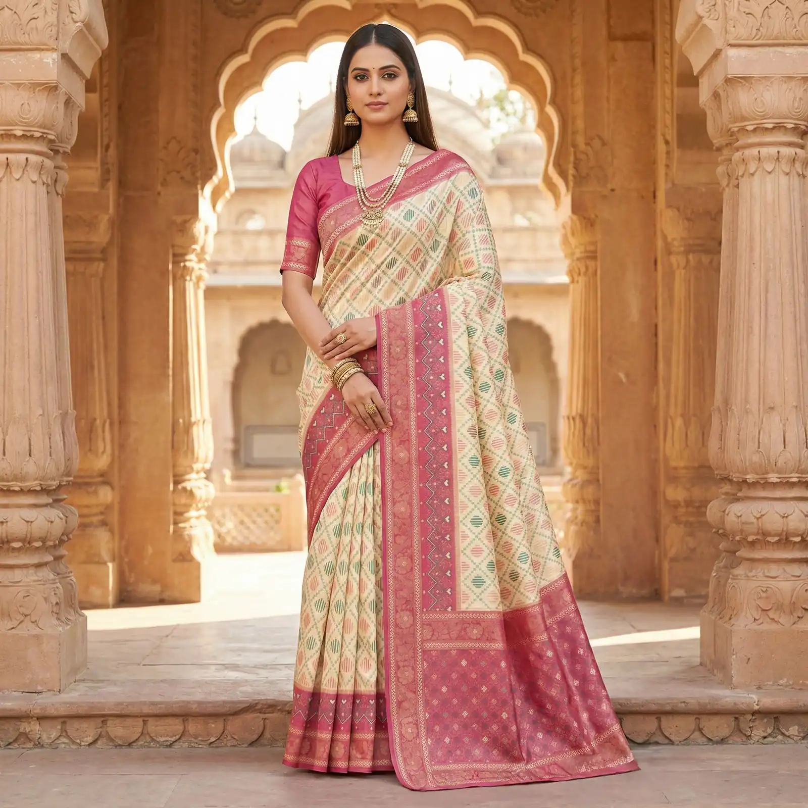 MB 6088 Off White Color Lace Work & Zari Work Sareein Pochampalli Silk. Best Price ₹2049. Delivery 4-6 Working Days. Shop now. | Creative Sarees, Bollywood Sarees, Designer Sarees, Embroidered Sarees, Ethnic Saree, Modern Digital sarees, Party Wear Sarees, Sarees