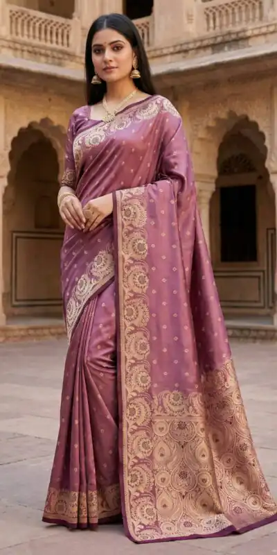 MB 8 Onion in Color Satin Silk Zari Work & Lace Work Saree . Available at ₹2149 only. Delivery 4-6 Working Days. Shop now. | Creative Sarees, Bollywood Sarees, Designer Sarees, Embroidered Sarees, Ethnic Saree, Modern Digital sarees, Party Wear Sarees, Sarees