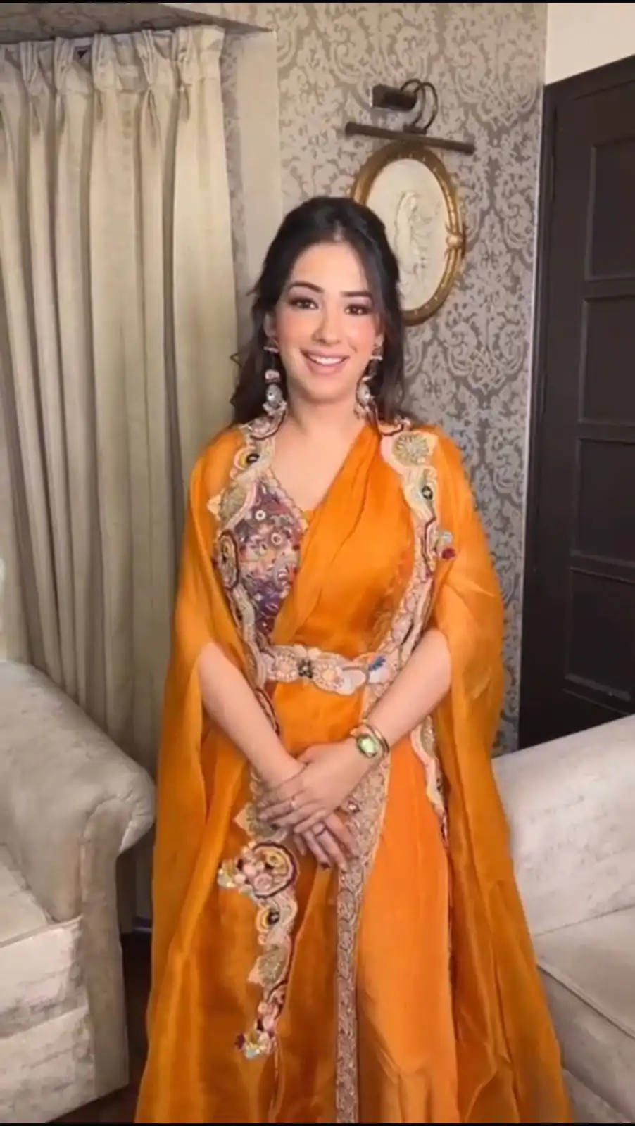 BD 1503 Orange in Orange Georgett Embroidery Work & Sequins Work Salwar Suit e. Exclusive Offer ₹1949. Delivery 4-6 Working Days. Shop now. | Casual Suits, Jump Suits, Creative suits, Designer Suits, Palazzo Suits, Party Wear Suits, Patiala Suits, Salwar suit, Straight Suits