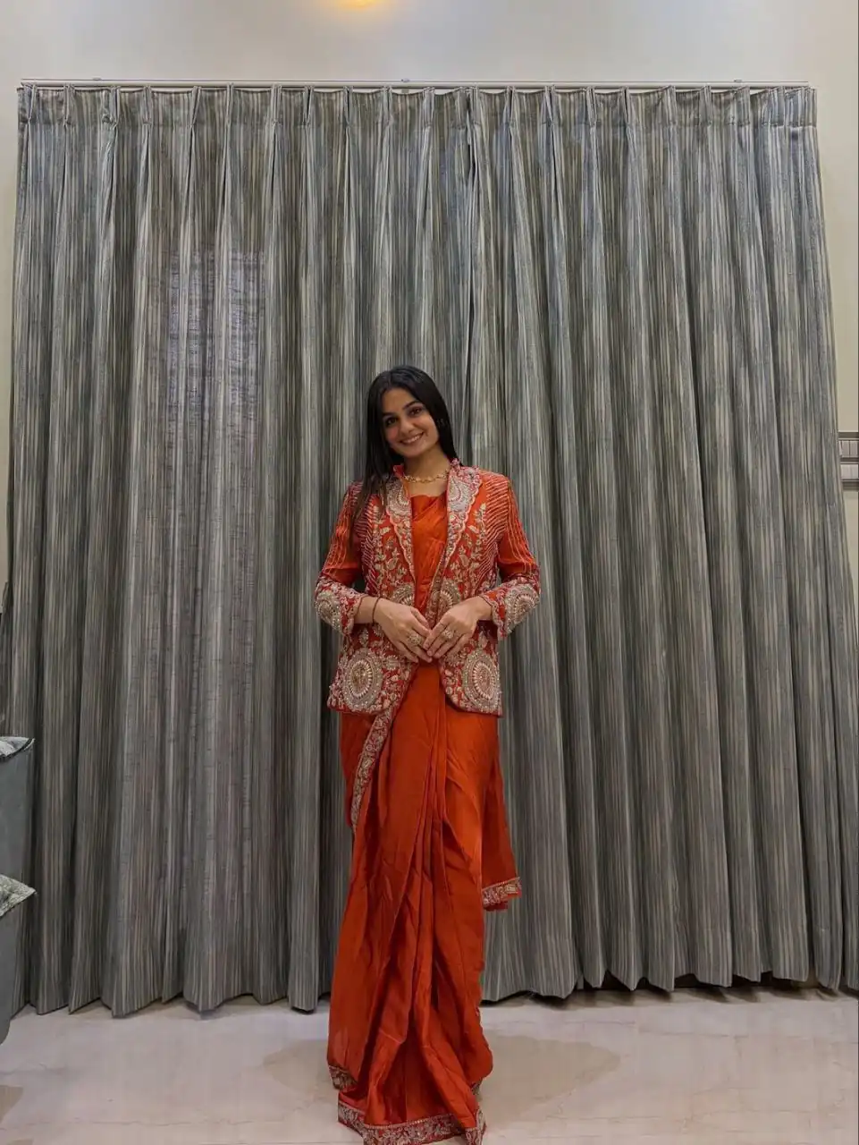 BB 49 Orange in Rangoli Silk Embroidery Work Saree . Wedding, Party, Festive, Events, Get it for ₹2099. Delivery 4-6 Working Days. Shop now. | Creative Sarees, Bollywood Sarees, Designer Sarees, Embroidered Sarees, Ethnic Saree, Modern Digital sarees, Party Wear Sarees, Sarees