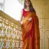 KPR 195 Orange Soft Lilan Slab Weaving Work Saree with Designer Work. Available at ₹1449 only. Delivery 4-6 Working Days. Shop now. | Creative Sarees, Bollywood Sarees, Designer Sarees, Embroidered Sarees, Ethnic Saree, Modern Digital sarees, Party Wear Sarees, Sarees