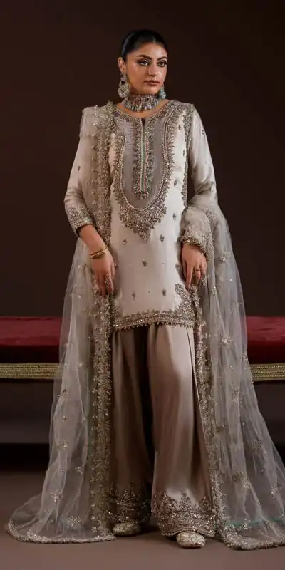 LG 2068 Off White Crape Silk Salwar Suit Perfect for Wedding, Party, Onam, Reception, Housewarming – . Grab it for ₹1999. Delivery 4-6 Working Day | Casual Suits, Jump Suits, Creative suits, Designer Suits, Palazzo Suits, Party Wear Suits, Patiala Suits, Salwar suit, Straight Suits