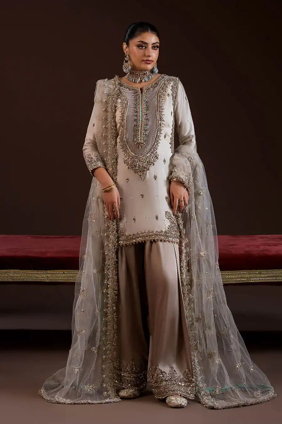 LG 2068 Off White Crape Silk Salwar Suit Perfect for Wedding, Party, Onam, Reception, Housewarming – . Grab it for ₹1999. Delivery 4-6 Working Day | Casual Suits, Jump Suits, Creative suits, Designer Suits, Palazzo Suits, Party Wear Suits, Patiala Suits, Salwar suit, Straight Suits