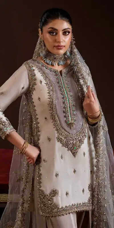 LG 2068 Off White Crape Silk Salwar Suit Perfect for Wedding, Party, Onam, Reception, Housewarming – . Grab it for ₹1999. Delivery 4-6 Working Day | Casual Suits, Jump Suits, Creative suits, Designer Suits, Palazzo Suits, Party Wear Suits, Patiala Suits, Salwar suit, Straight Suits