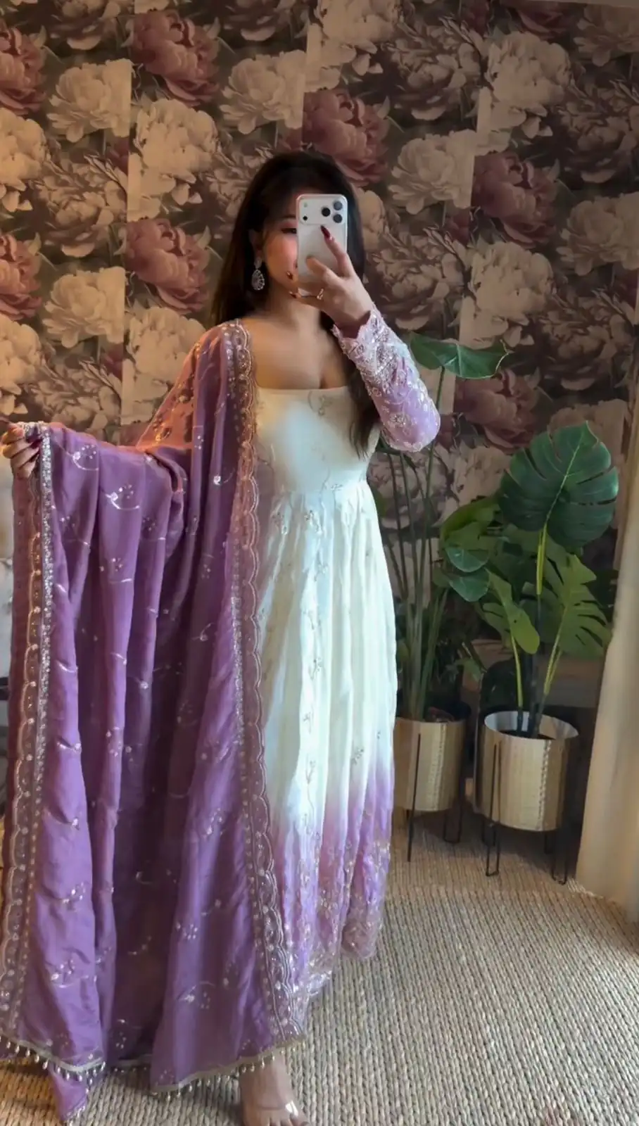 RTC 5986 Lavender Star Gorgette Salwar Suit with Designer Work. Affordable Price ₹2599. Delivery 4-6 Working Days. Shop now. | Anarkali Suits, Bollywood Anarkali, Creative-Anarkali, Designer Anarkali, Embroidered Anarkali, Party Wear Anarkali