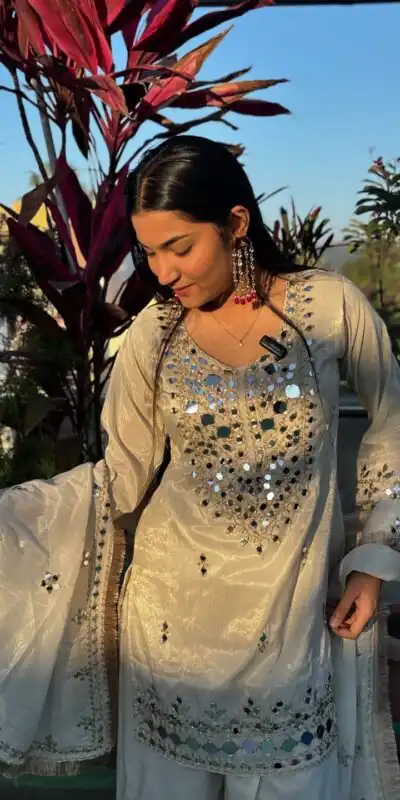 BE 328 Off White Faux Georgette Salwar Suit Perfect for Wedding, Party, Family Gatherings, Sangeet, Housewarming – . Affordable Price ₹2049. Days | Casual Suits, Jump Suits, Creative suits, Designer Suits, Palazzo Suits, Party Wear Suits, Patiala Suits, Salwar suit, Straight Suits