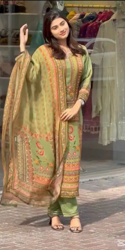 ST 236 Pista Faux Georgette Salwar Suit Perfect for Wedding, Party, Family Gatherings, Sangeet, Housewarming – . Affordable Price ₹1849. Days | Casual Suits, Jump Suits, Creative suits, Designer Suits, Palazzo Suits, Party Wear Suits, Patiala Suits, Salwar suit, Straight Suits