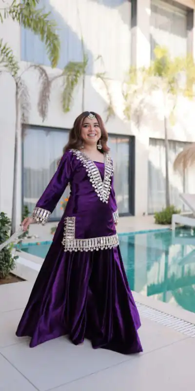Z 111 Purple in Color 9000 Velvet. Mirror Work & Embroidery Work Salwar Suit Get it for ₹1999. Delivery 4-6 Working Days. Shop now. | Casual Suits, Jump Suits, Creative suits, Designer Suits, Palazzo Suits, Party Wear Suits, Patiala Suits, Salwar suit, Straight Suits