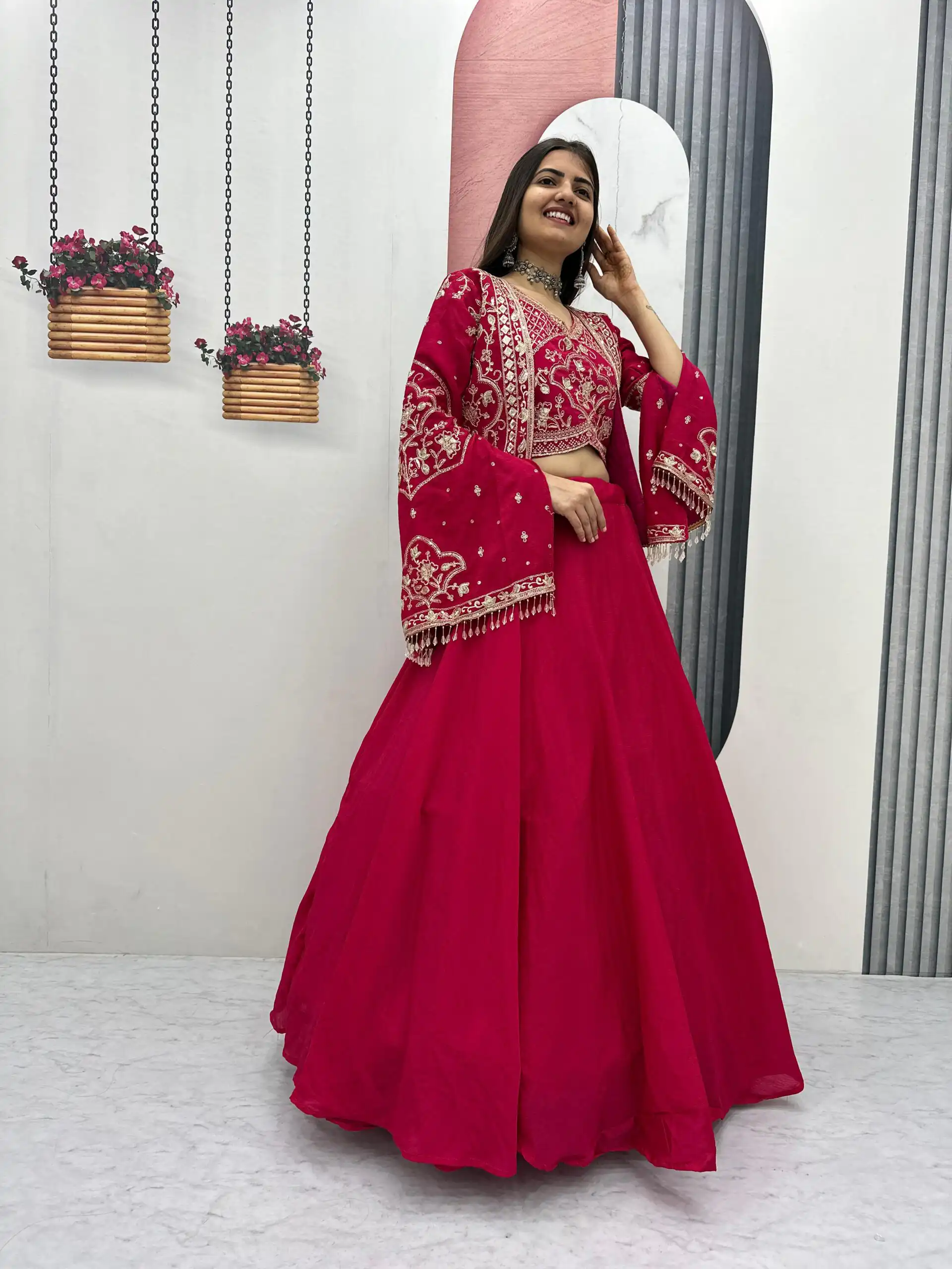 PC 565 Pink Color Chinon silk Lehenga Choli with Cut Work. Special Online Price ₹3049. Delivery 4-6 Working Days. Shop now. | Bollywood Lehenga, Creative Lehenga, Designer Lehenga, Embroidered Lehenga, Lehenga, Party Wear Lehenga