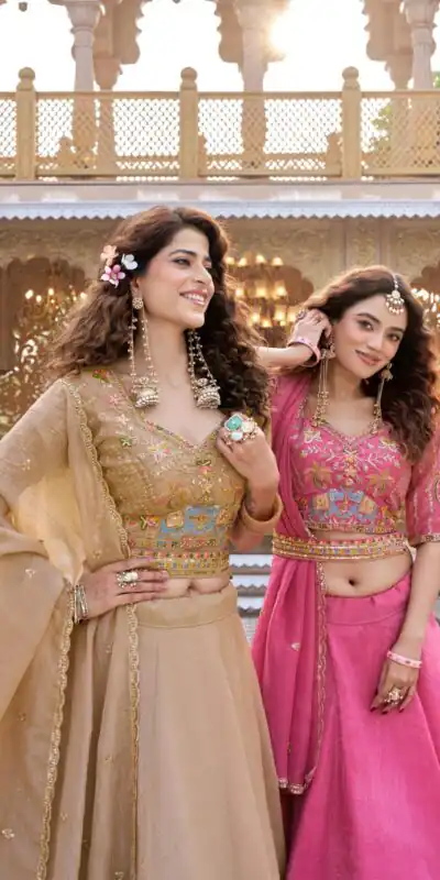 Ram 160 Pink Color Crunchy Lehenga Choli with Embroidery Work. Online Festive Deal ₹3199. Delivery 4-6 Working Days. Shop now. | Bollywood Lehenga, Creative Lehenga, Designer Lehenga, Embroidered Lehenga, Lehenga, Party Wear Lehenga