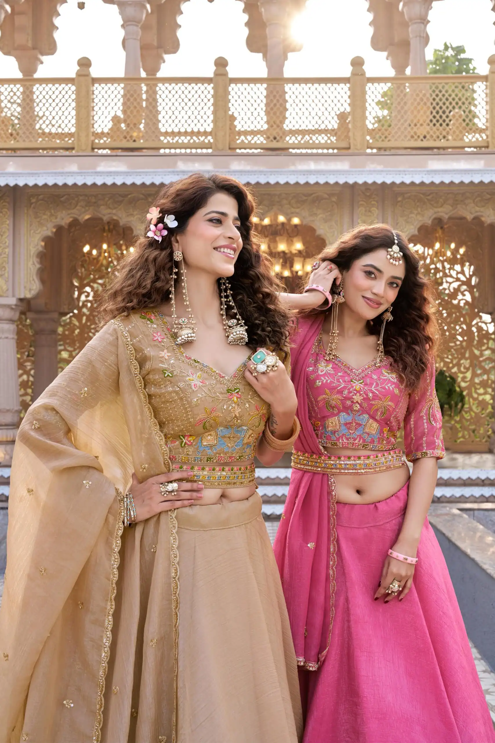 Ram 160 Pink Color Crunchy Lehenga Choli with Embroidery Work. Online Festive Deal ₹3199. Delivery 4-6 Working Days. Shop now. | Bollywood Lehenga, Creative Lehenga, Designer Lehenga, Embroidered Lehenga, Lehenga, Party Wear Lehenga