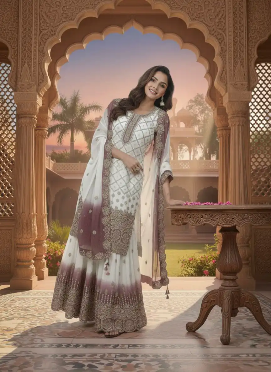 AD 223 Pink Dual Tone Star Georgette Salwar Suit with Embroidery Work. Get it for ₹2399. Delivery 4-6 Working Days. Shop now. | Casual Suits, Jump Suits, Creative suits, Designer Suits, Palazzo Suits, Party Wear Suits, Patiala Suits, Salwar suit, Straight Suits