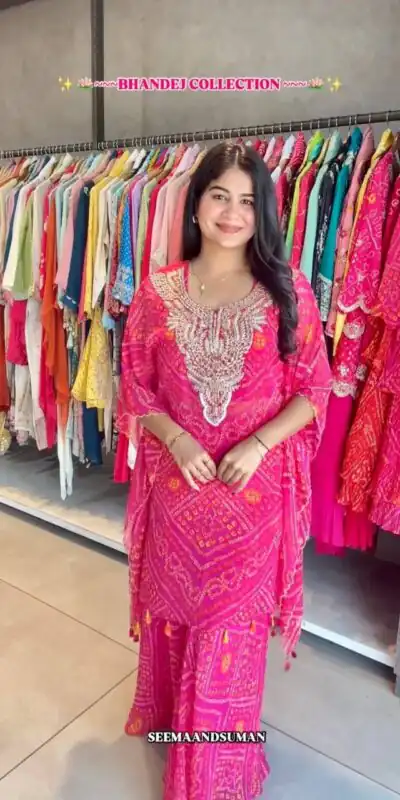 ST 226 Pink Color Georgette Salwar Suit with Embroidery Work. Introductory Price ₹1749. Delivery 4-6 Working Days. Shop now. | Casual Suits, Jump Suits, Creative suits, Designer Suits, Palazzo Suits, Party Wear Suits, Patiala Suits, Salwar suit, Straight Suits