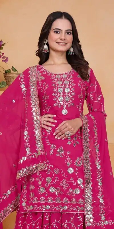 FE 99 Pink Color Fox Georgette Salwar Suit with Embroidery Work. Online Now at just ₹2549. Delivery 4-6 Working Days. Shop now. | Casual Suits, Jump Suits, Creative suits, Designer Suits, Palazzo Suits, Party Wear Suits, Patiala Suits, Salwar suit, Straight Suits