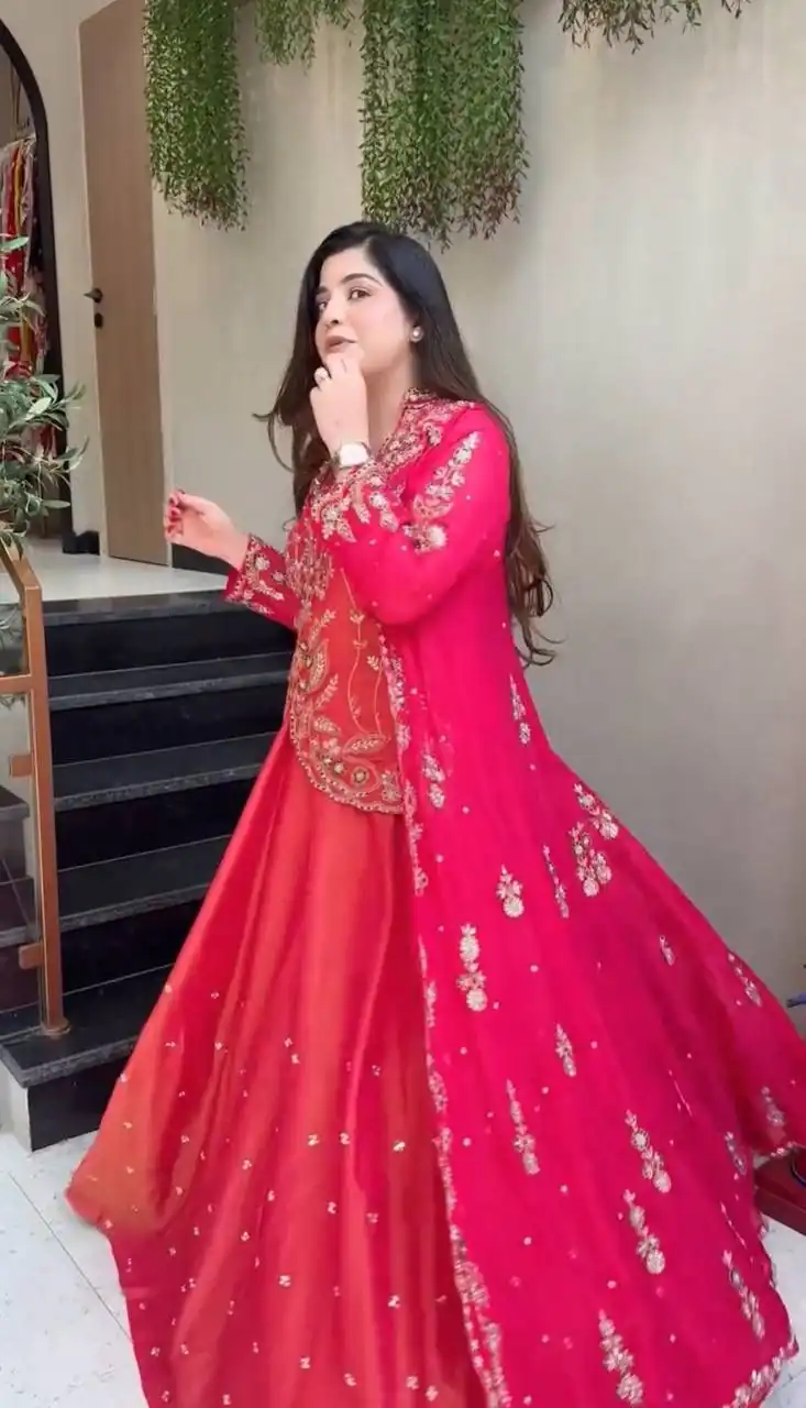 PC 554 Pink Color Simar Lehenga Choli with Embroidery Work. Online Exclusive Offer ₹3149. Delivery 4-6 Working Days. Shop now. | Bollywood Lehenga, Creative Lehenga, Designer Lehenga, Embroidered Lehenga, Lehenga, Party Wear Lehenga