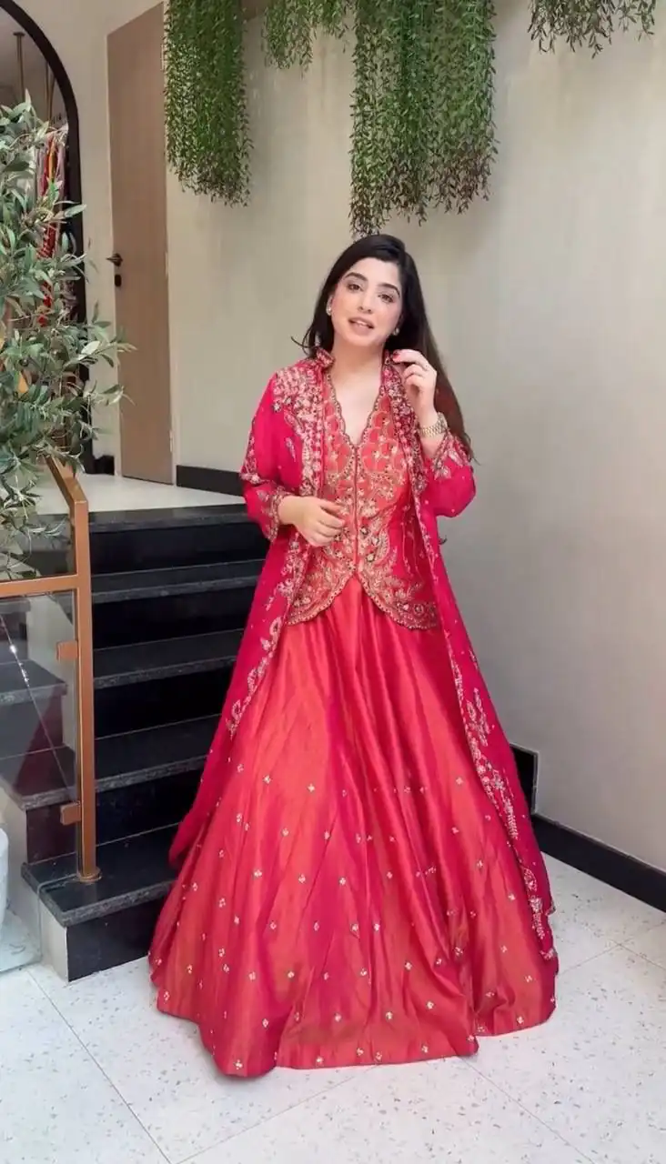 PC 554 Pink Color Simar Lehenga Choli with Embroidery Work. Online Exclusive Offer ₹3149. Delivery 4-6 Working Days. Shop now. | Bollywood Lehenga, Creative Lehenga, Designer Lehenga, Embroidered Lehenga, Lehenga, Party Wear Lehenga