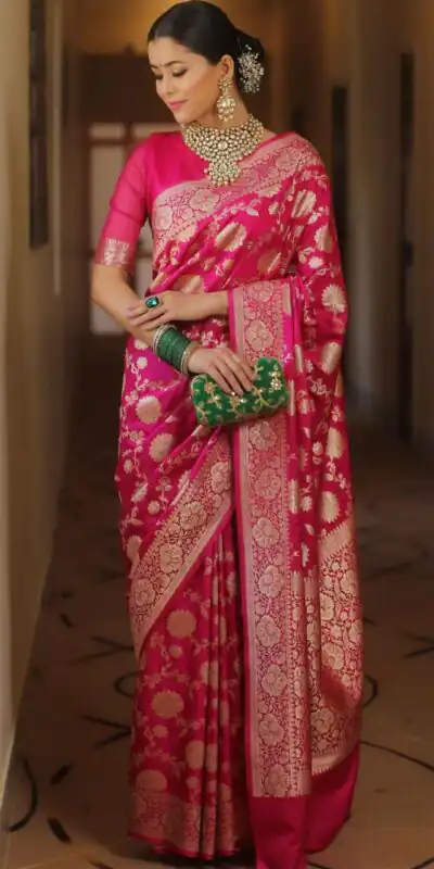 KP 5085 Pink in Soft Lichi Silk Wedding, Party, Festive, Events Designer Work Saree . Get it for ₹1349. Delivery 4-6 Working Days. Shop now. | Creative Sarees, Bollywood Sarees, Designer Sarees, Embroidered Sarees, Ethnic Saree, Modern Digital sarees, Party Wear Sarees, Sarees