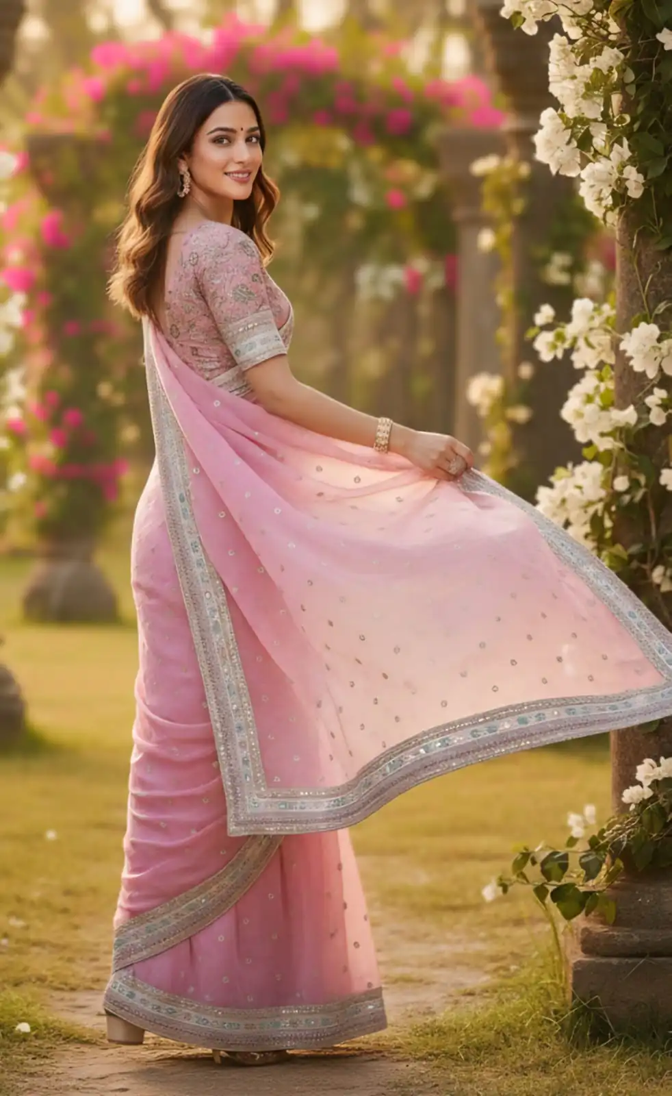 SC 1018 Pink Soft Organza Silk Saree with Lace Work & Embroidery Work. Festive Deal ₹2099. Delivery 4-6 Working Days. Shop now. | Creative Sarees, Bollywood Sarees, Designer Sarees, Embroidered Sarees, Ethnic Saree, Modern Digital sarees, Party Wear Sarees, Sarees