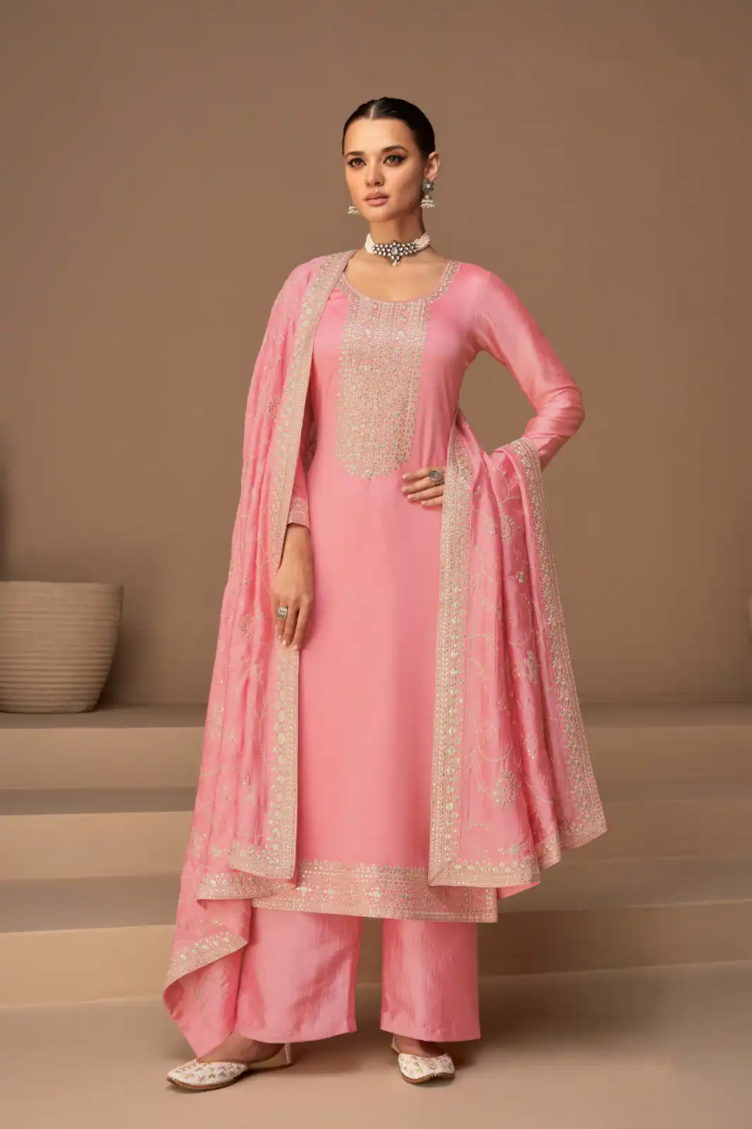 FC 9522 Pink Vichitra Salwar Suitwith Embroidery Work & Stone Work. Exclusive Offer ₹2499. Delivery 4-6 Working Days. Shop now. | Casual Suits, Jump Suits, Tops & Bottoms, Track Suits, Trendy Wear, Creative suits, Designer Suits, Palazzo Suits, Party Wear Suits, Patiala Suits, Salwar suit, Straight Suits
