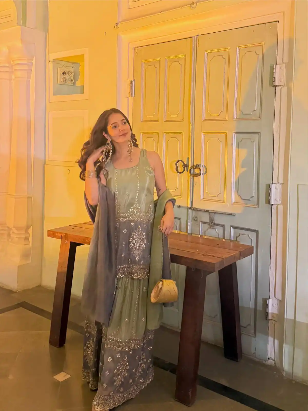 Pista Chinon Embroidery Work Salwar Suit - Image 9