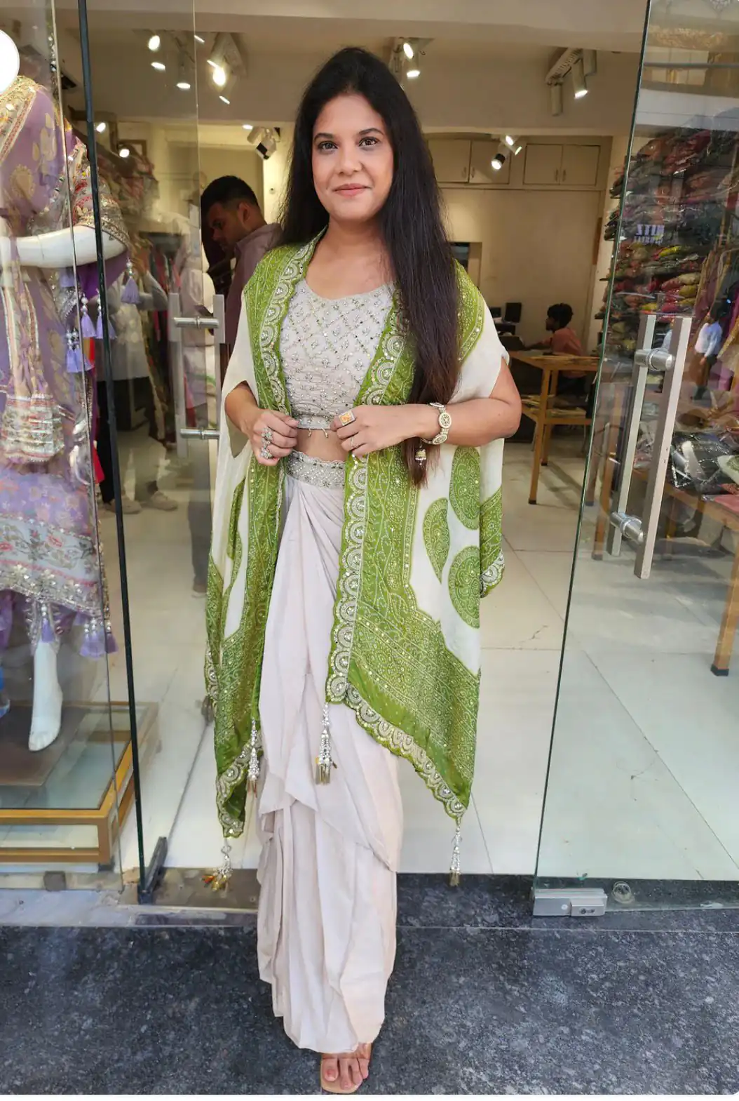 BB 53 Pista Crap Silk Dhoti Suit. Perfect for Wedding, Party, Anniversary, Holi, Temple Visit – Available at ₹2599 only. Delivery 4-6 Working Days. | Casual Suits, Jump Suits, Creative suits, Designer Suits, Palazzo Suits, Party Wear Suits, Patiala Suits, Salwar suit, Straight Suits