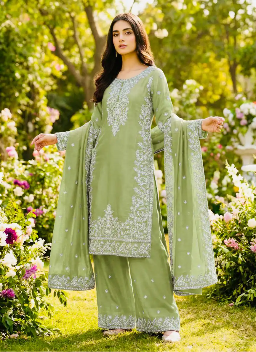 SRK 5316 Pista Organza Silk Salwar Suit Perfect for Wedding, Party, Makar Sankranti, Eid, Durga Puja – . Affordable Price ₹2149. Delivery 4-6 Workin | Casual Suits, Jump Suits, Creative suits, Designer Suits, Palazzo Suits, Party Wear Suits, Patiala Suits, Salwar suit, Straight Suits