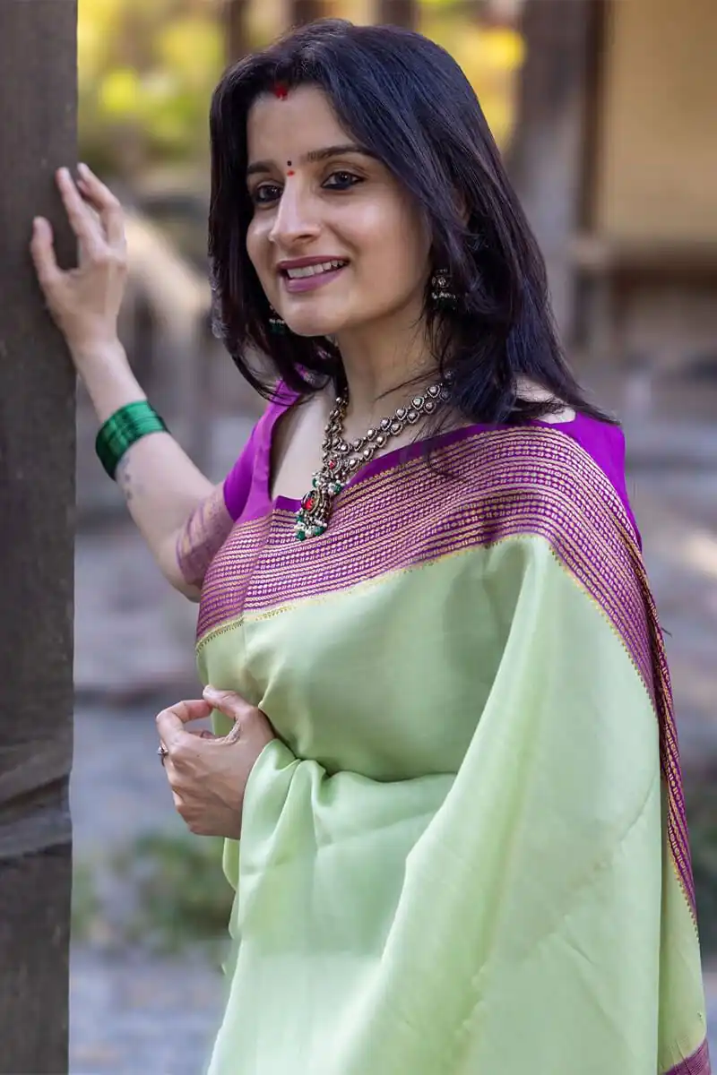 KPR 280 Pista Color Soft Lichi Silk Saree with Lace Border & Lace Work. Best Price ₹1449. Delivery 4-6 Working Days. Shop now. | Creative Sarees, Bollywood Sarees, Designer Sarees, Embroidered Sarees, Ethnic Saree, Modern Digital sarees, Party Wear Sarees, Sarees