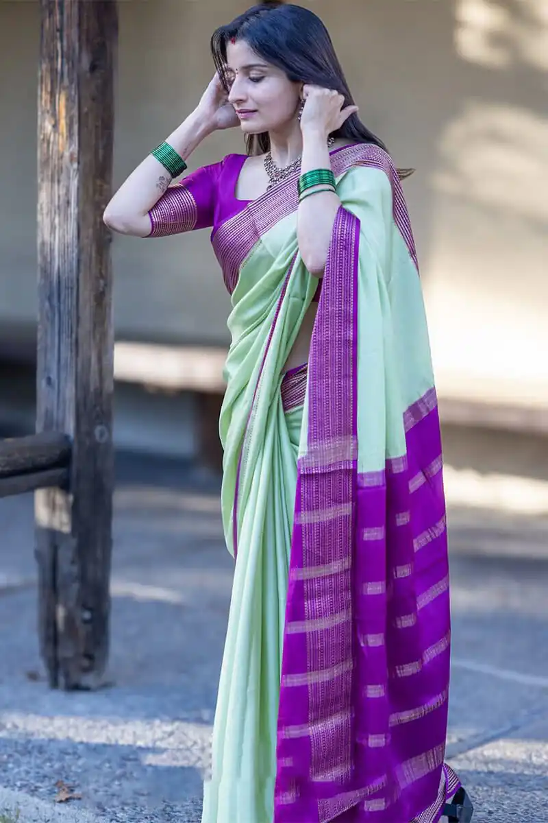KPR 280 Pista Color Soft Lichi Silk Saree with Lace Border & Lace Work. Best Price ₹1449. Delivery 4-6 Working Days. Shop now. | Creative Sarees, Bollywood Sarees, Designer Sarees, Embroidered Sarees, Ethnic Saree, Modern Digital sarees, Party Wear Sarees, Sarees