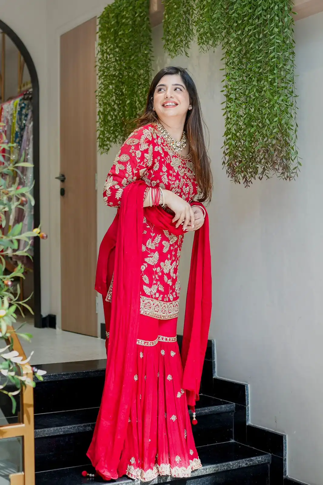 SRK 5302 Red Color Georgette Salwar Suit with Embroidery Work. online Get it for ₹1899. Delivery 4-6 Working Days. Shop now. | Casual Suits, Jump Suits, Creative suits, Designer Suits, Palazzo Suits, Party Wear Suits, Patiala Suits, Salwar suit, Straight Suits