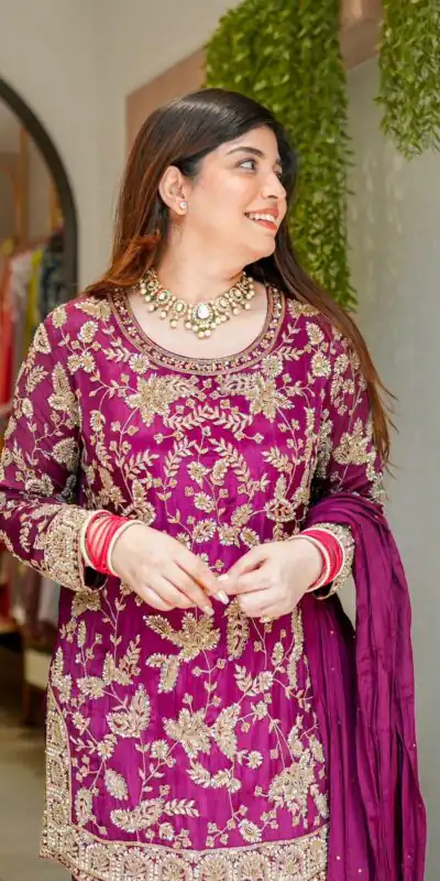 SRK 5302 Wine Color Georgette Salwar Suit with Embroidery Work. online Get it for ₹1899. Delivery 4-6 Working Days. Shop now. | Casual Suits, Jump Suits, Creative suits, Designer Suits, Palazzo Suits, Party Wear Suits, Patiala Suits, Salwar suit, Straight Suits