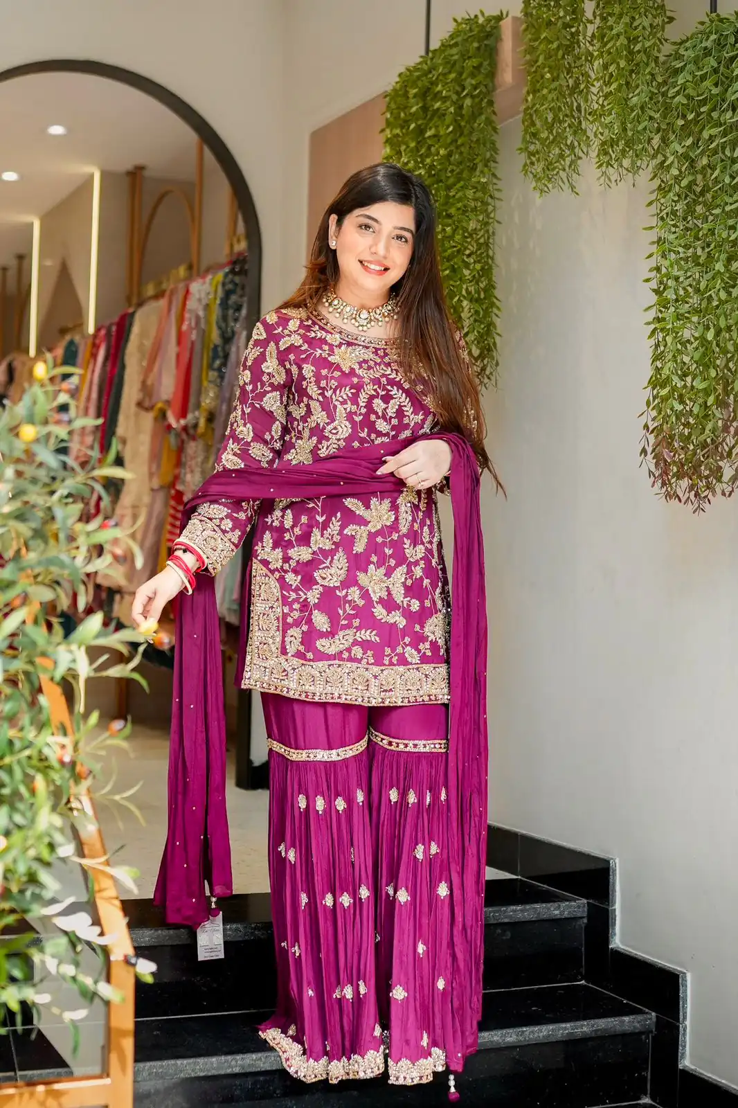 SRK 5302 Wine Color Georgette Salwar Suit with Embroidery Work. online Get it for ₹1899. Delivery 4-6 Working Days. Shop now. | Casual Suits, Jump Suits, Creative suits, Designer Suits, Palazzo Suits, Party Wear Suits, Patiala Suits, Salwar suit, Straight Suits